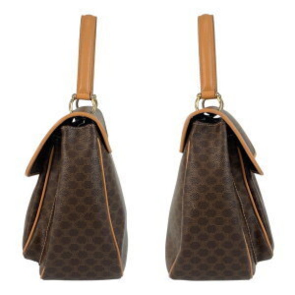 Celine Brown Handbag Leather Macadam - Picture 6 of 9